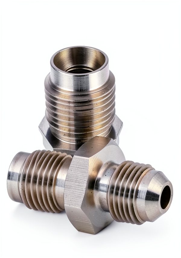 XDBower 3AN Male to 3AN 3/8-24 Male Stainless Steel Adapter-2
