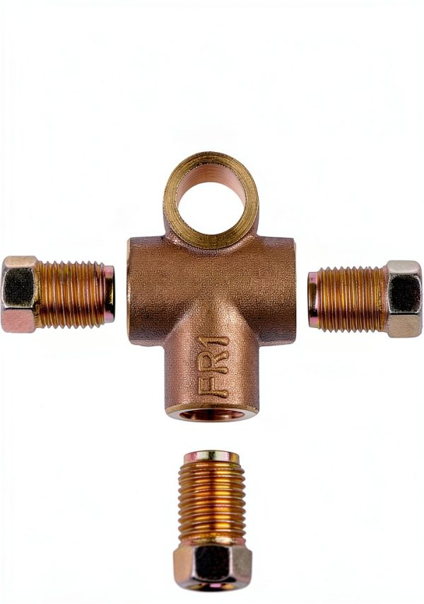 Tsinghwang Brake Tubing Union Tee 3/16 inch Alloys-3