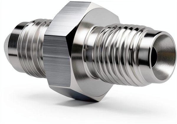 XDBower 3AN Male to 3AN 3/8-24 Male Stainless Steel Adapter-1