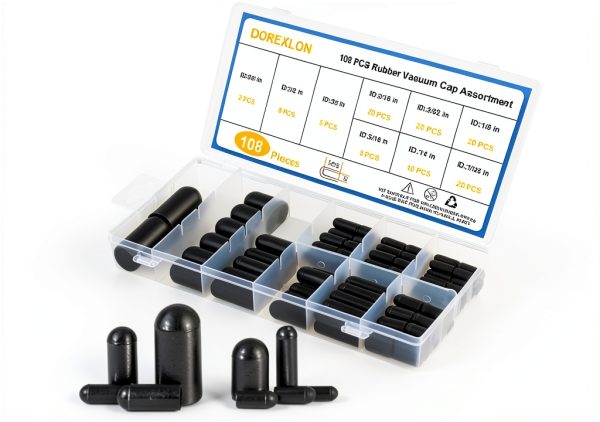 Rubber Vacuum Caps DOREXLON 108PC Set Durable Plug-0