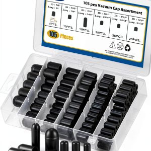 BUSY-CORNER Rubber Vacuum Caps Universal Fit 105pcs-0
