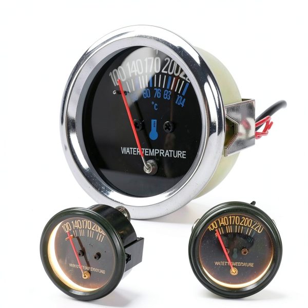 Jianwei Mechanical Water Temp Gauge 5/8 UNF Auto Black Face-7