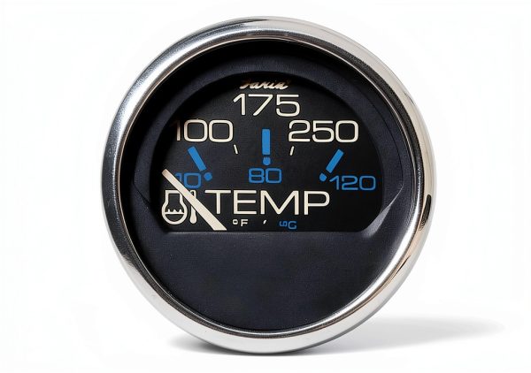 Faria Inverse Water Temperature Gauge Model 13704 Chesapeake Black-0