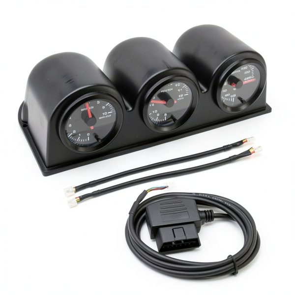 OBDII Vehicle Water Temp Gauge SINCO TECH 7 Color Backlight-0