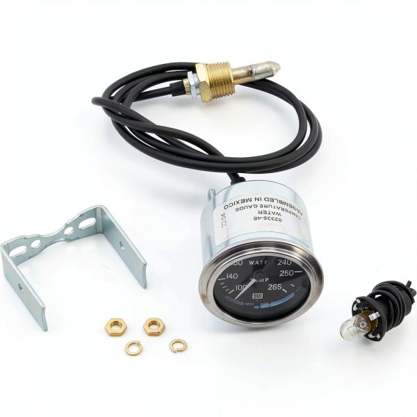 Stewart Warner Analog Water Gauge 82326-48 12V Backlit Stainless-2