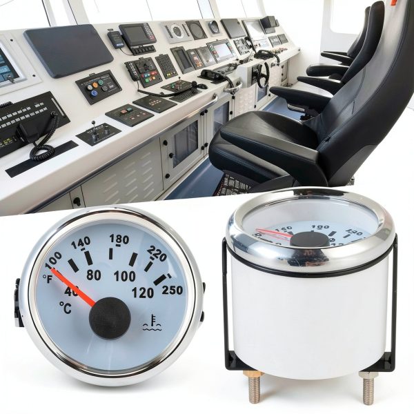 Marine Water Temperature Gauge Acouto IP67 316L Steel 40-120°C-2