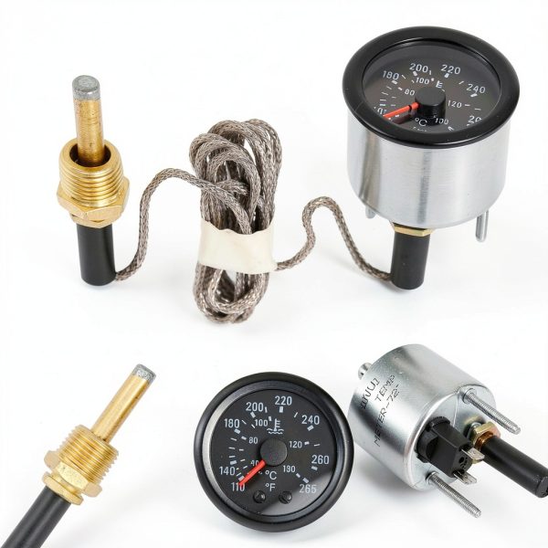 ZUDKSUY Water Temperature Gauge 2 inch with Yellow LED Display-2