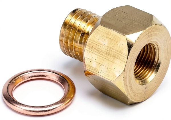 Auto Meter 2277 Brass Metric Temperature Adapter for Water Gauges-0