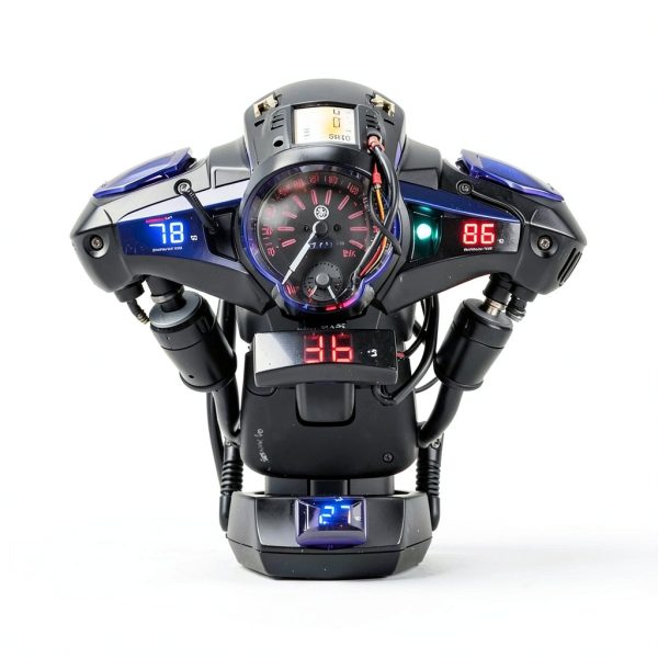 Aramox Motorcycle Water Temperature Gauge Digital ABS Display-4