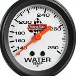 QuickCar Racing Water Temperature Gauge 611-6006 Plastic Center-0
