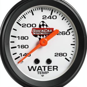 QuickCar Racing Water Temperature Gauge 611-6006 Plastic Center-0