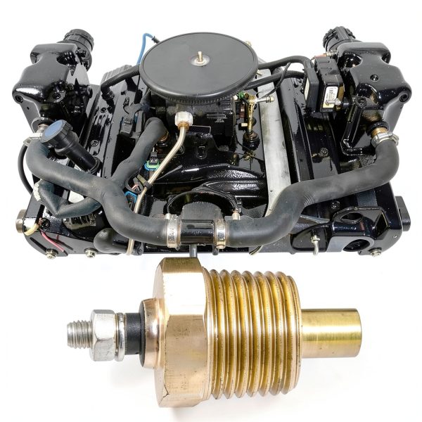 MDEOOSKY Engine Water Temp Gauge Sender 1/2" NPT for V6/V8 Marine-4