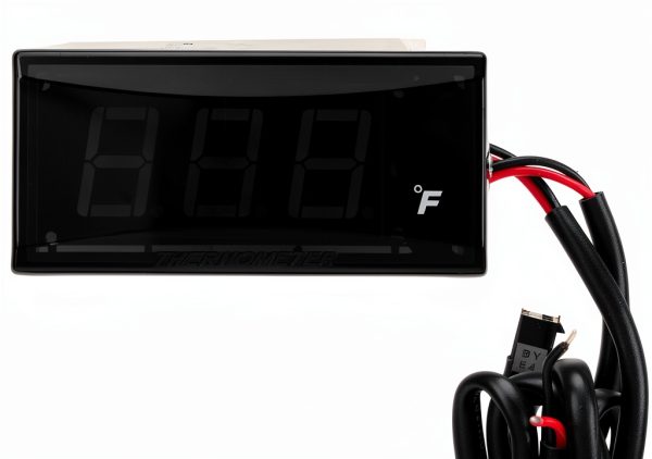 Aramox Motorcycle Water Temperature Gauge Digital ABS Display-7
