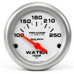 Auto Meter 4337 Ultra-Lite Electric Water Temperature Gauge Silver-0